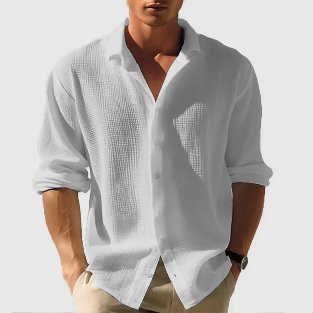 Chemise Homme Classique Manches Longues Relaxed