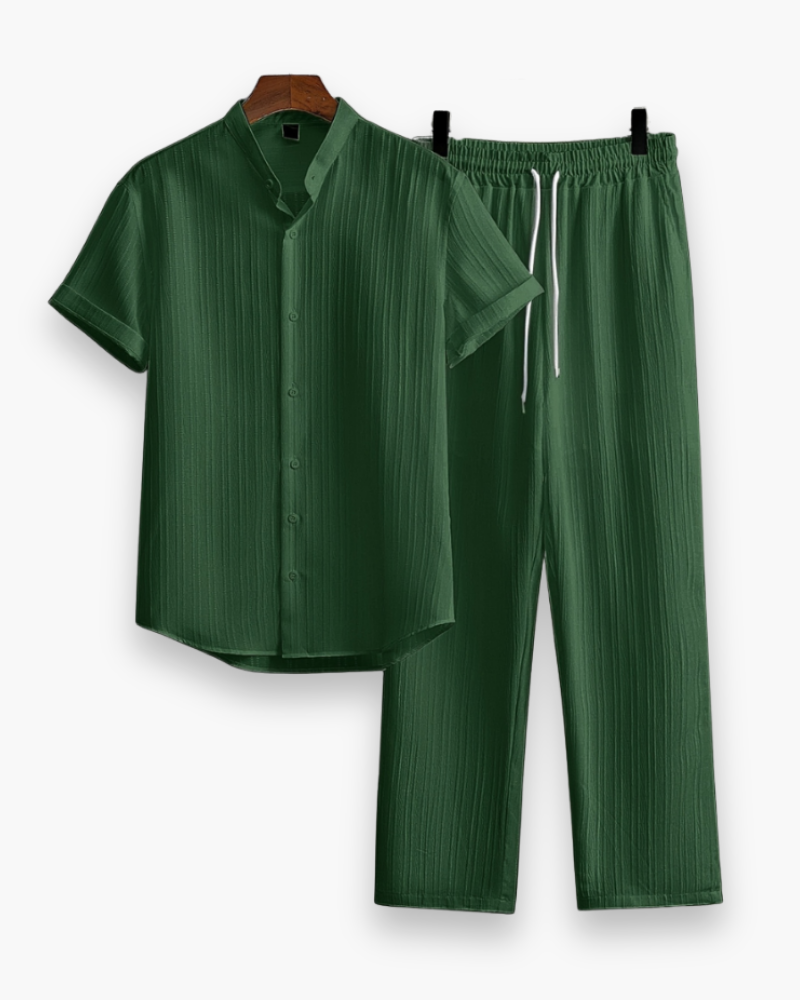 Tenue Été Homme Décontractée - Chemise Courte & Pantalon Léger