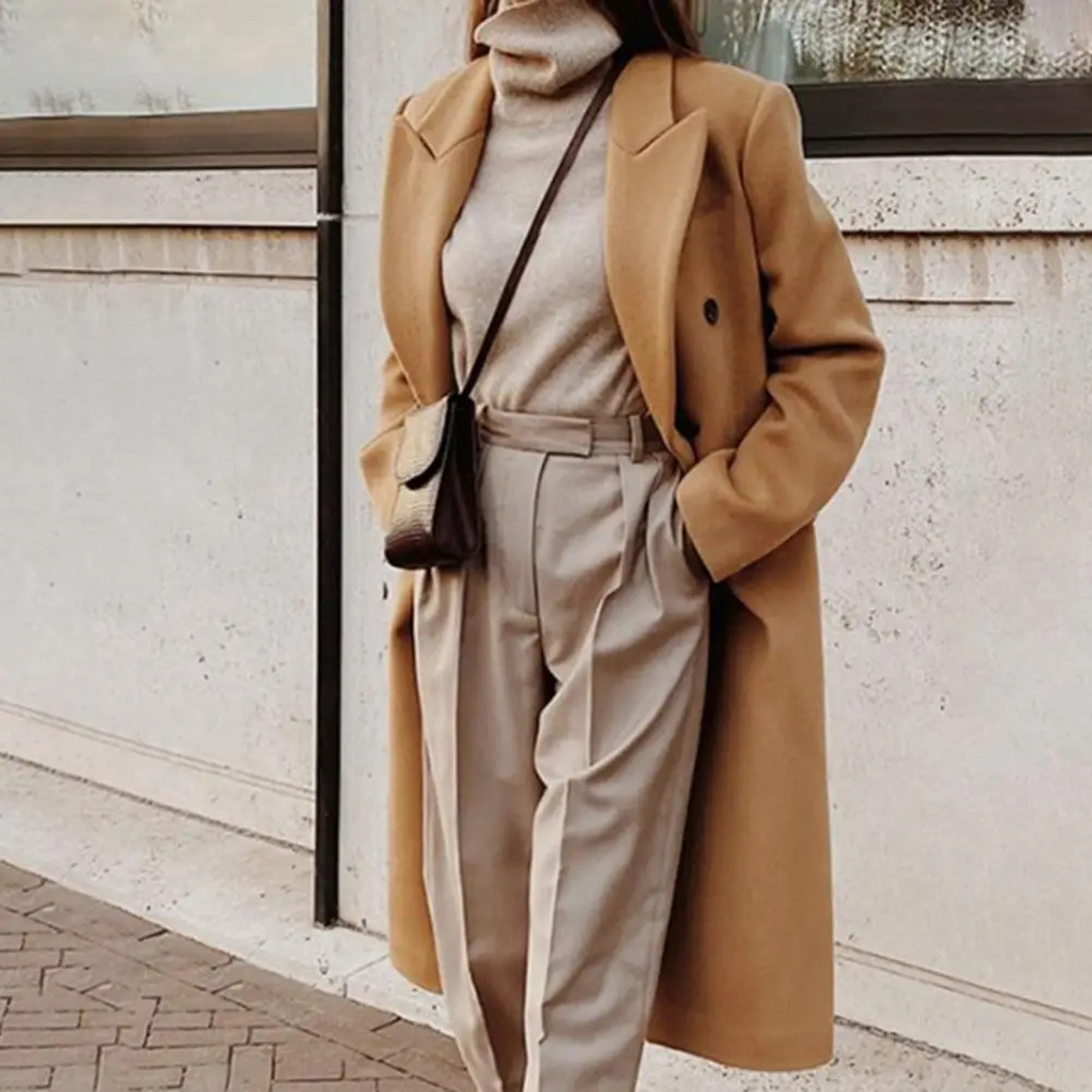 Manteau Laine Femme Élégant et Doux - luxestyle