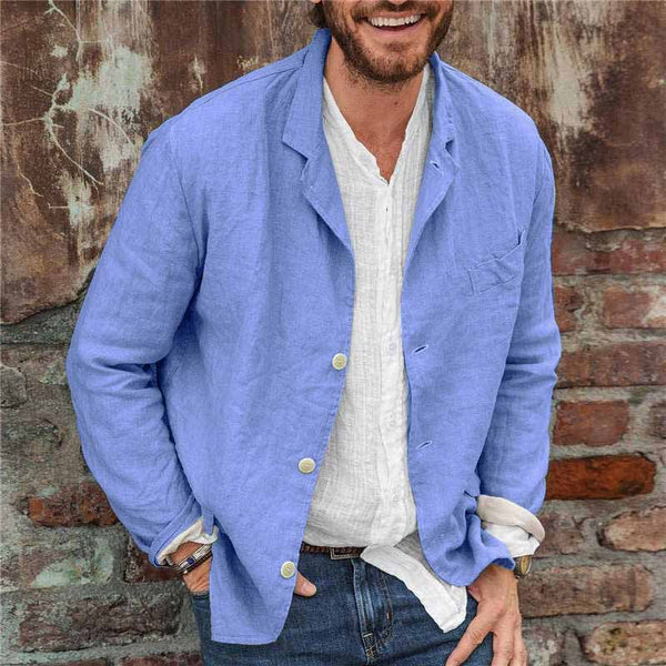 Veste Élégante Décontractée Homme avec Poches pour Printemps - LuxeStyle