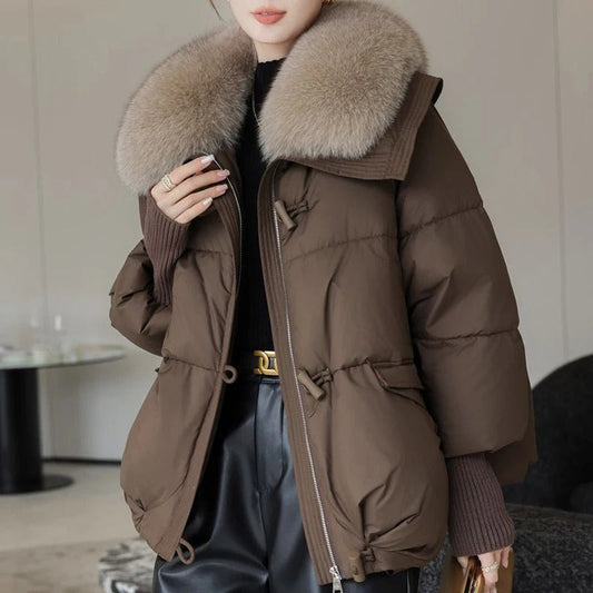 Doudoune Longue Femme Imitation Fourrure Hiver - LuxeStyle