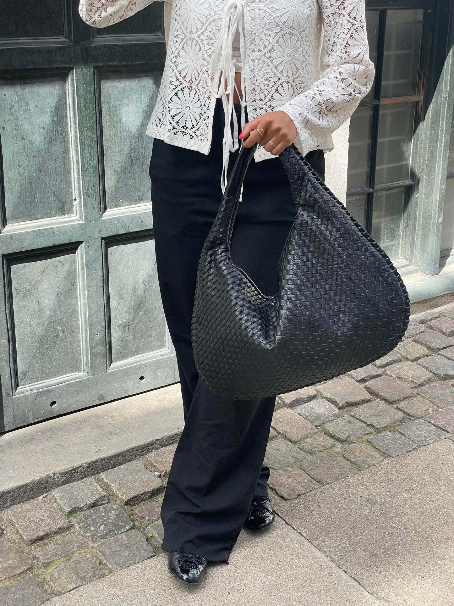 Sac à main en cuir tressé chic femme - LuxeStyle