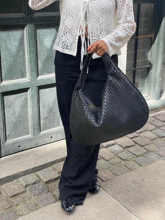 Sac à main en cuir tressé chic femme - LuxeStyle