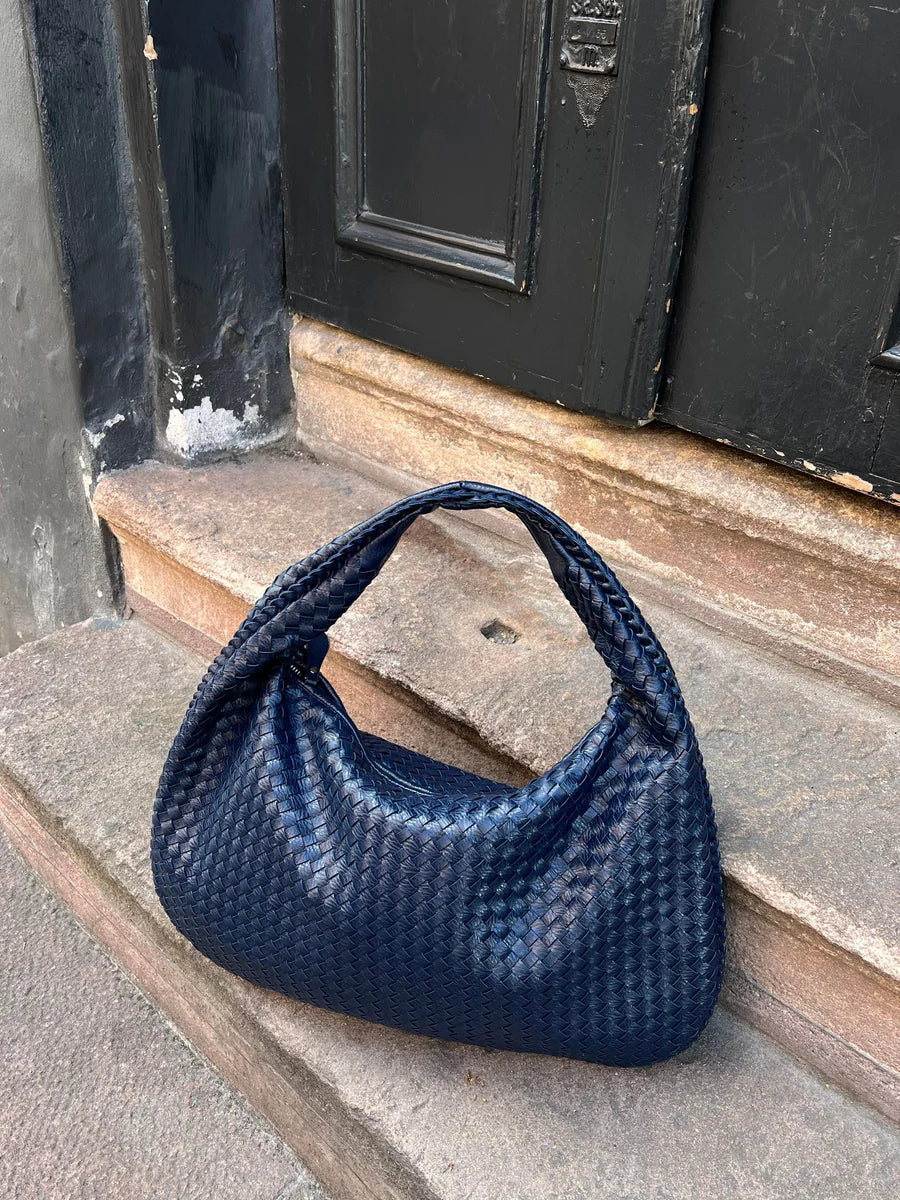 Sac à main en cuir tressé chic femme