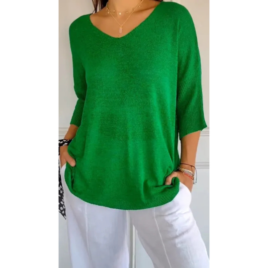 Top Femme Décolleté V Élégant - luxestyle
