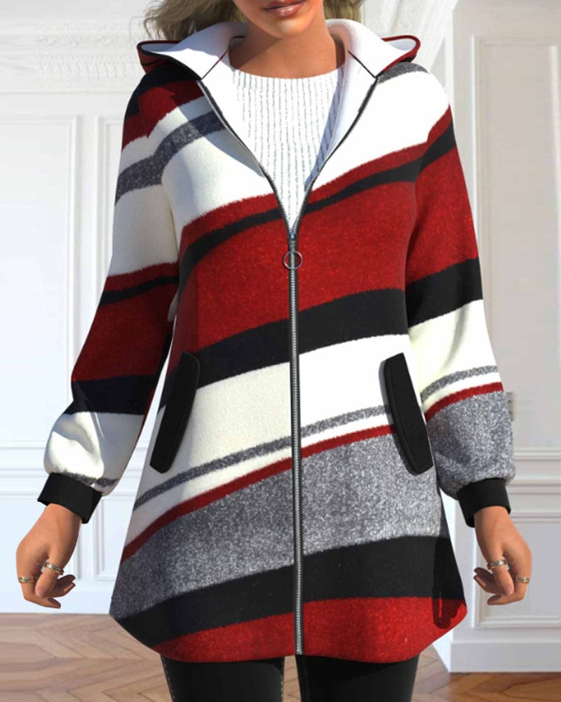Veste Zippée Capuche Féminine pour Toutes Saisons