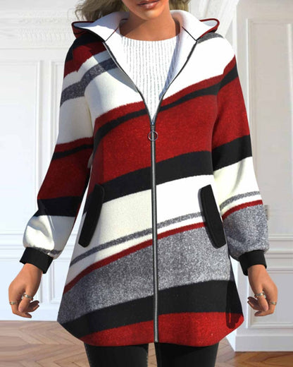 Veste Zippée Capuche Féminine pour Toutes Saisons