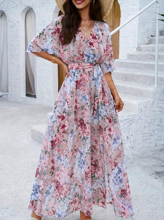Robe Été Fleuri pour Femme | Parfaite pour les Soirées d'Été - LuxeStyle