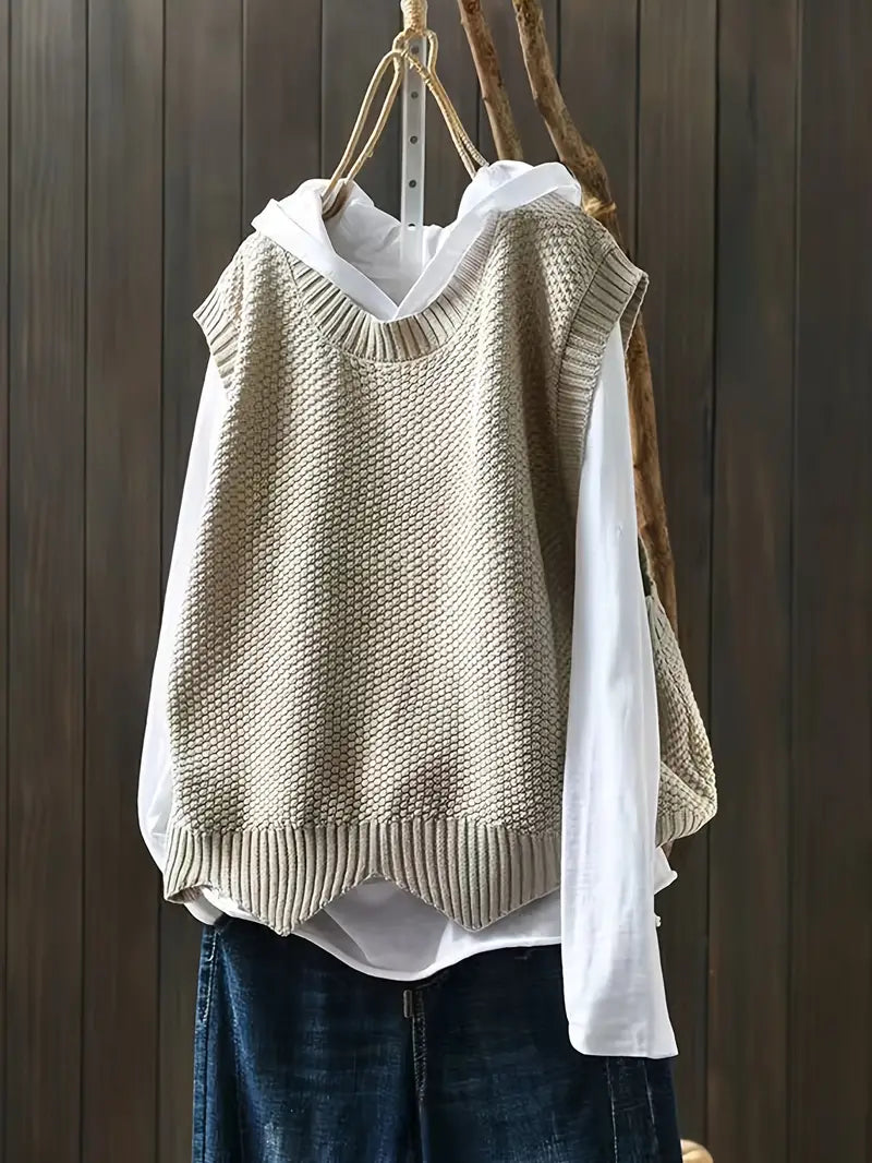 Pull Femme Décontracté Col Rond Élégant