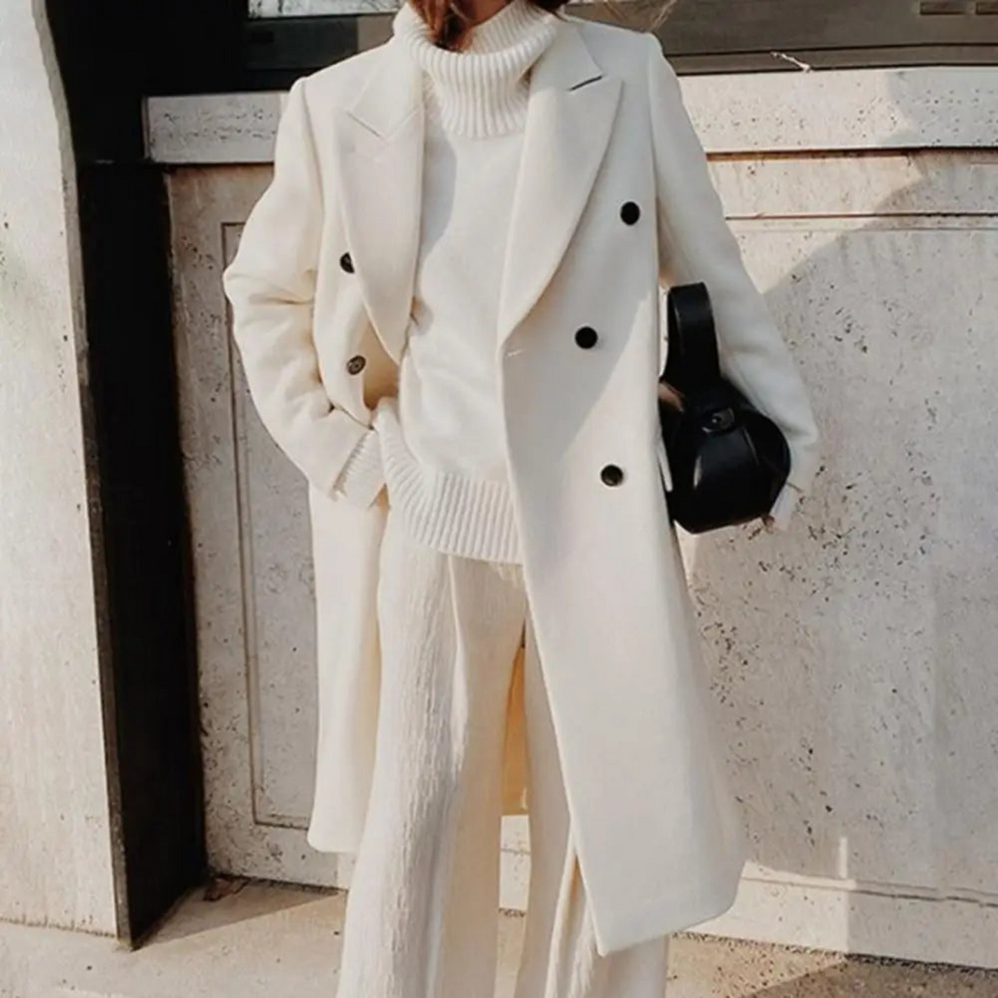 Manteau Laine Femme Élégant et Doux