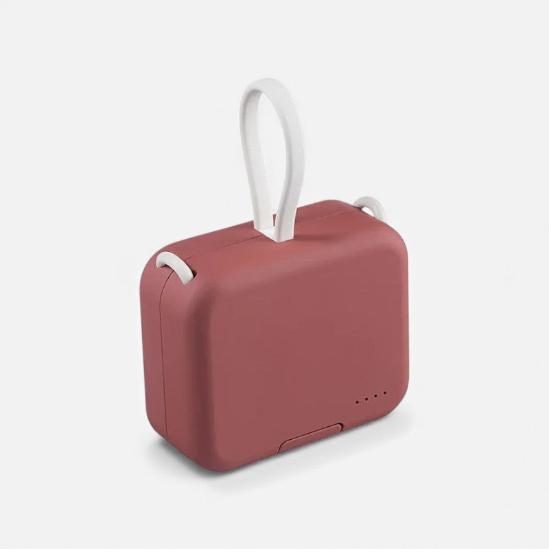 Batterie Portable de Voyage 5000mAh avec Étui et Chargement Rapide