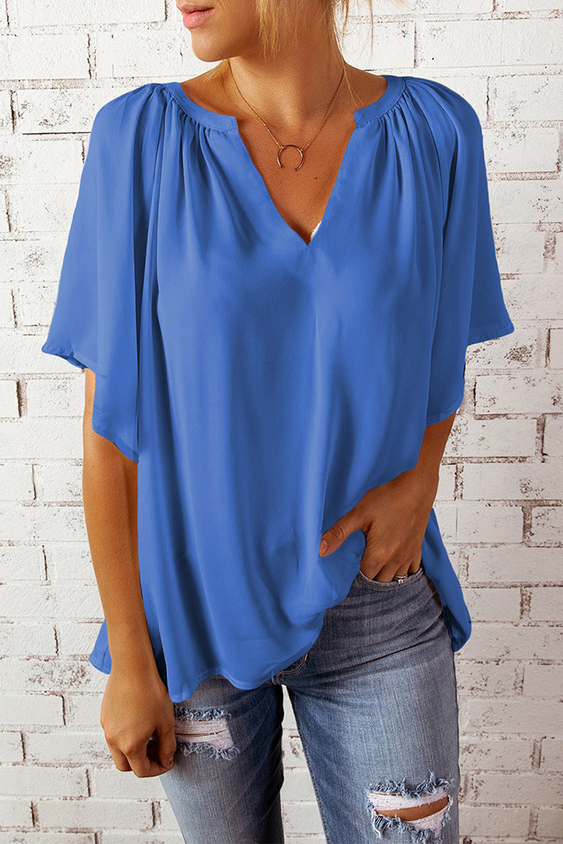 T-Shirt Féminin Décontracté - Haut Confortable à Manches Courtes