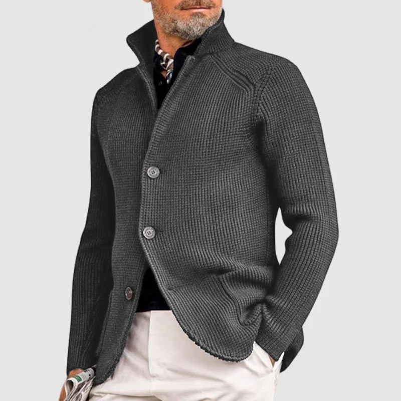 Cardigan Boutonné Tendance Pour Homme | Manches Longues