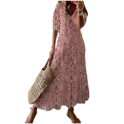 Robe féminine longue décontractée pour femme