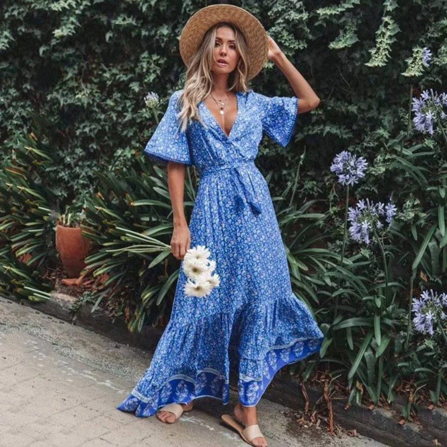 Robe Femme Élégante Taille Cintrée - luxestyle