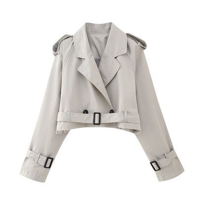 Manteau Long Élégant pour Femme avec Ceinture