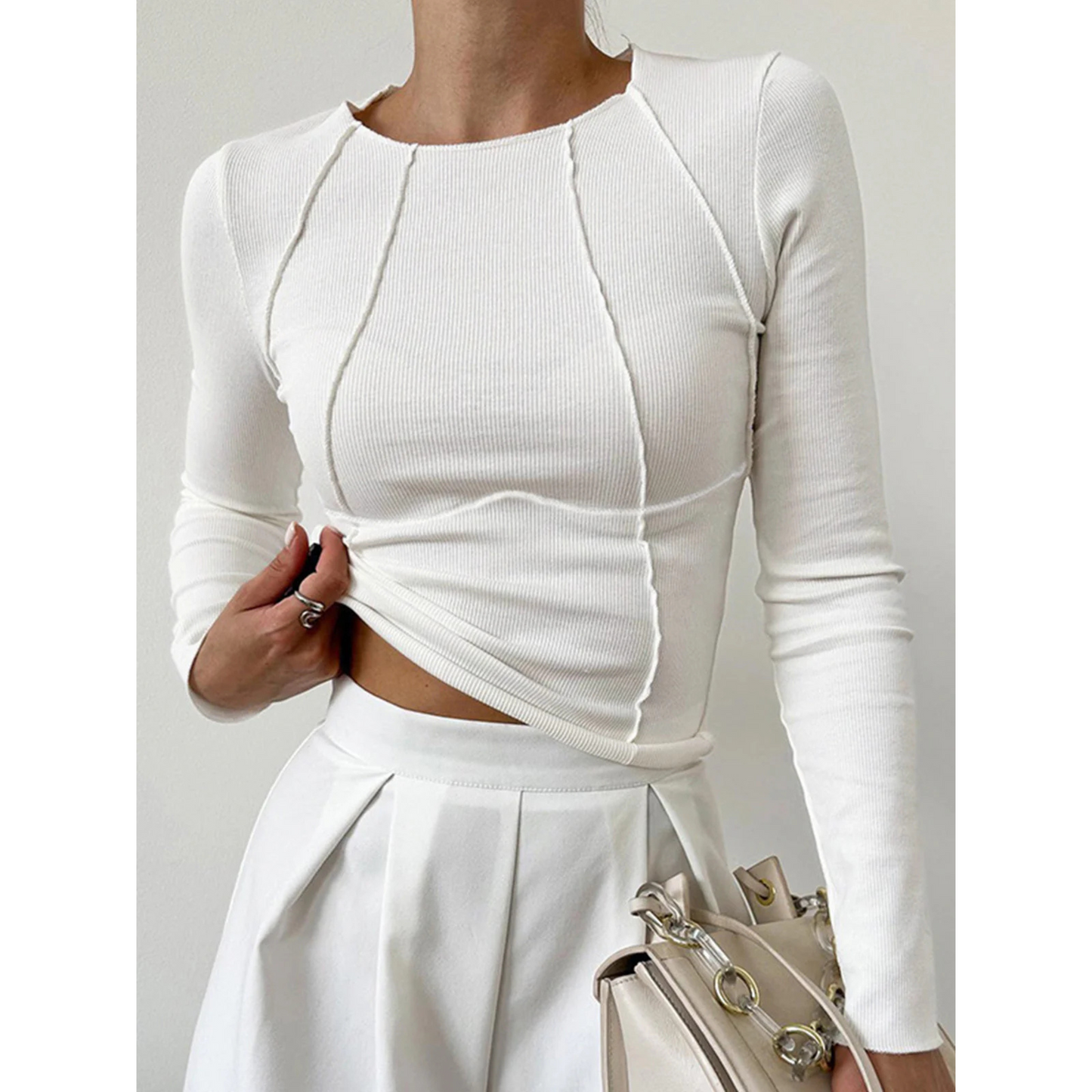Femme Haut Classique Manches Longues