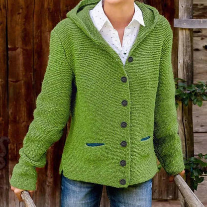 Veste Tricotée Boutons Femme Élégante - BlxckFR