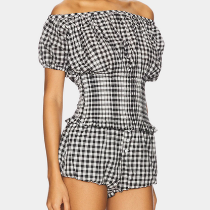 Ensemble Femme 2 Pièces Élégant Carreaux - LuxeStyle