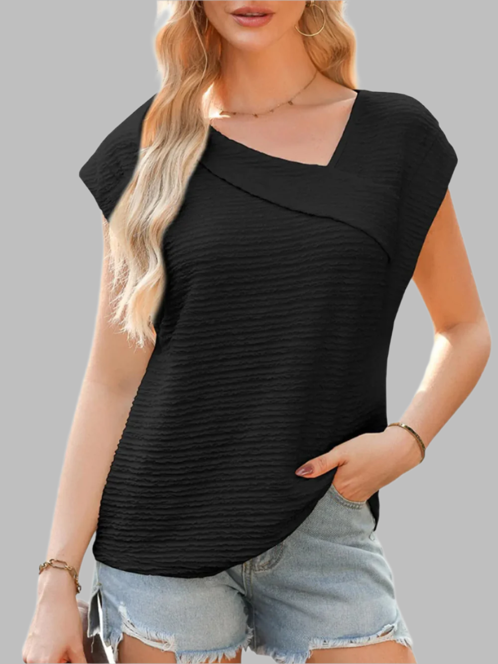 T-shirt Lady Confort – Chemisier Élégant en Coton pour Femme