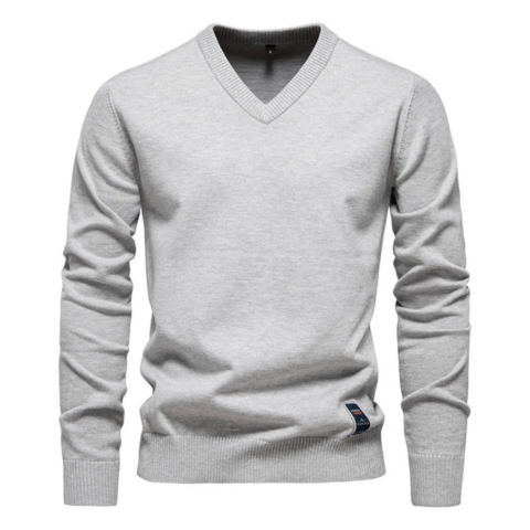 Pull Homme Col V Élégant et Chaud