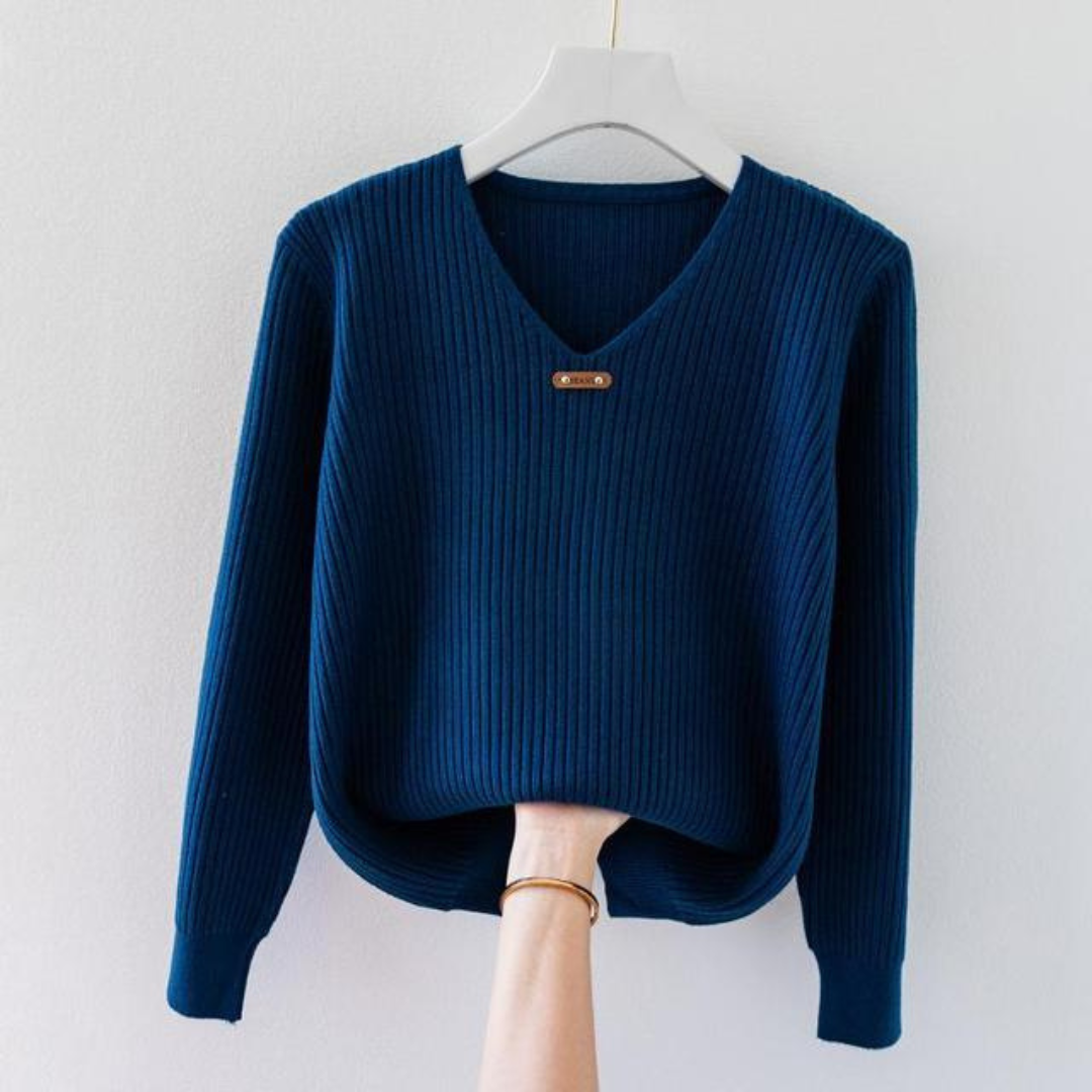 Pull femme noir chaud à manches longues