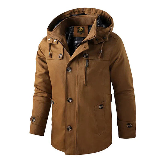 Veste à Capuche Étanche avec Fermeture Éclair - LuxeStyle