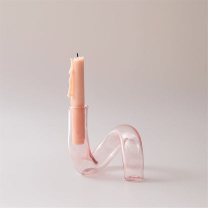 Bougeoirs et vases en verre artisanal luxueux