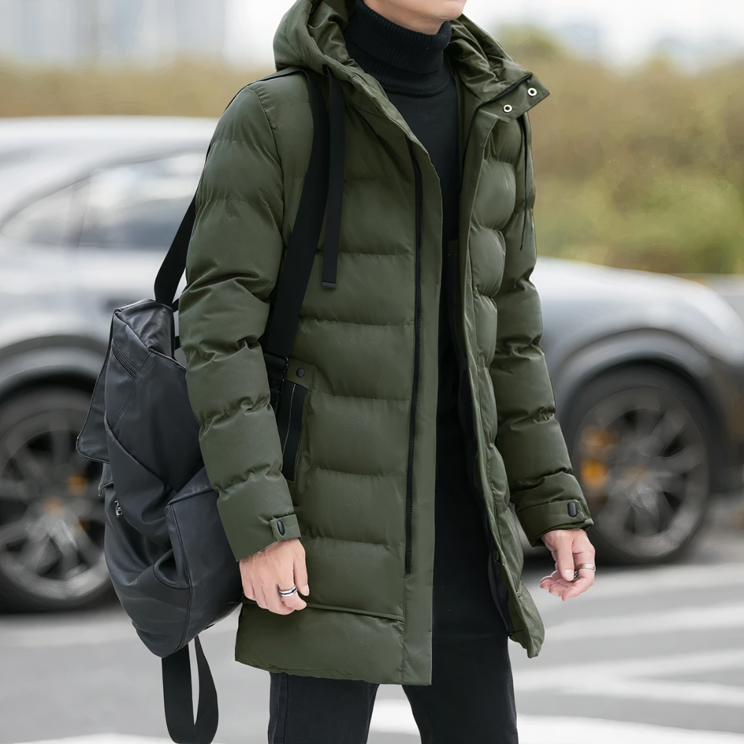 Manteau Hiver Homme Élégant Capuche