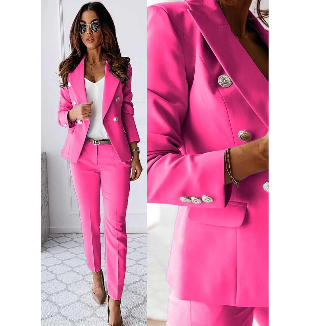 Costume Femme Classique Deux Boutons Chic