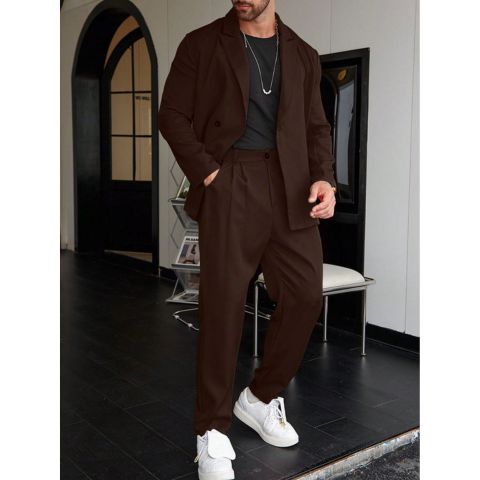 Costume Homme Élégant Taille Slim | Ensemble Classique Deux Pièces
