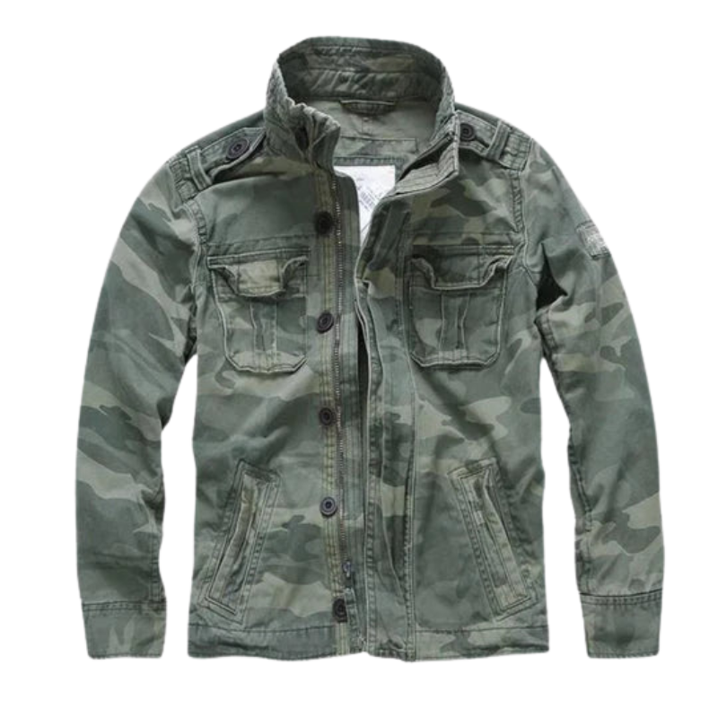 Veste Zippée Longue avec Poches Multiples