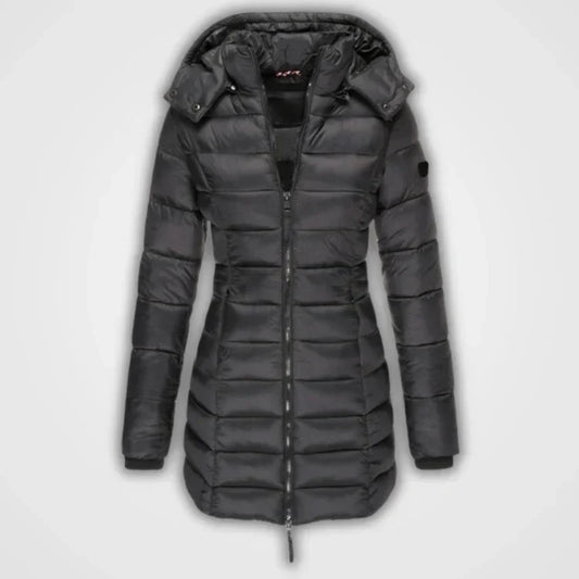 Manteau D'hiver Élégant à Capuche pour Femme - LuxeStyle