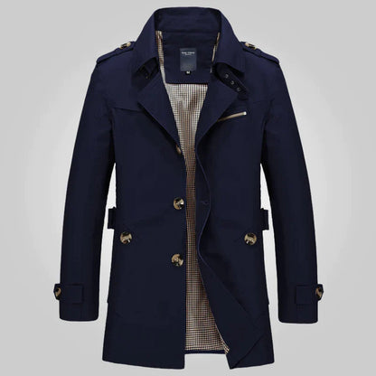 Hugo™ – Manteau Homme Élégant en Trench Long Confortable et Polyvalent