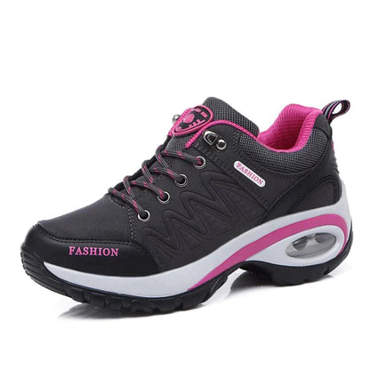 Baskets Féminines Rose Confortables à Semelle Élastique