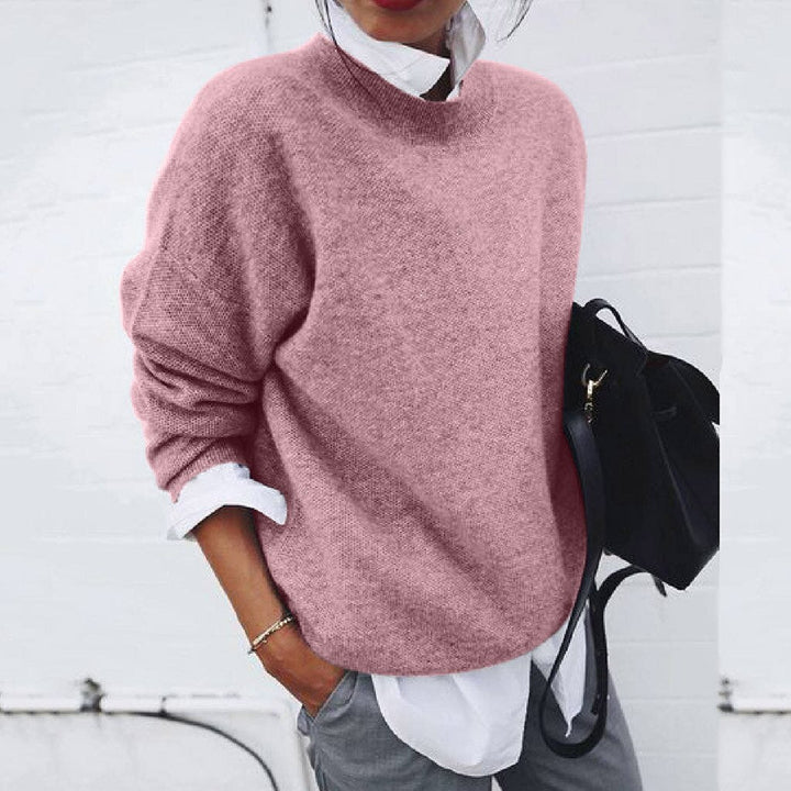 Pull Femme Cachemire Doux Col Rond Élégant - LuxeStyle