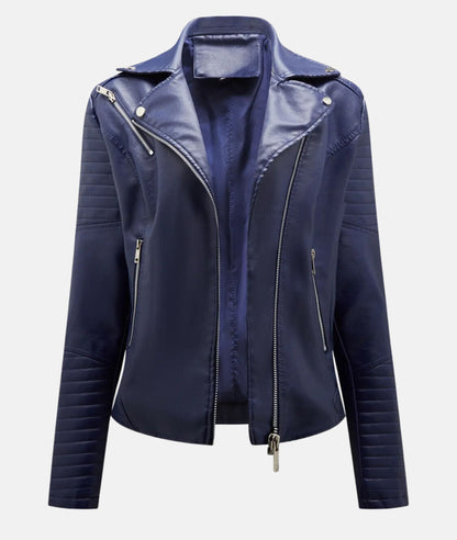 Isabelle™ – Veste en Cuir Femme Élégante avec Coupe Ajustée Chic