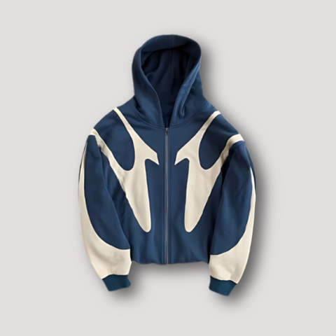 Sweat à capuche streetwear moderne pour homme zippé