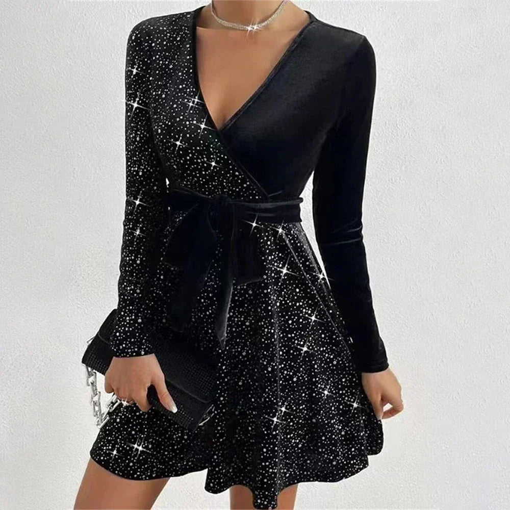 Robe Chic à Manches Longues pour Femme