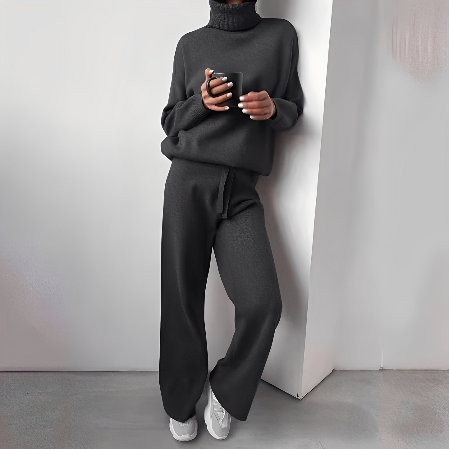 Maillot de Détente Douillet pour Femme - Tenue Deux Pièces Confortable et Chic