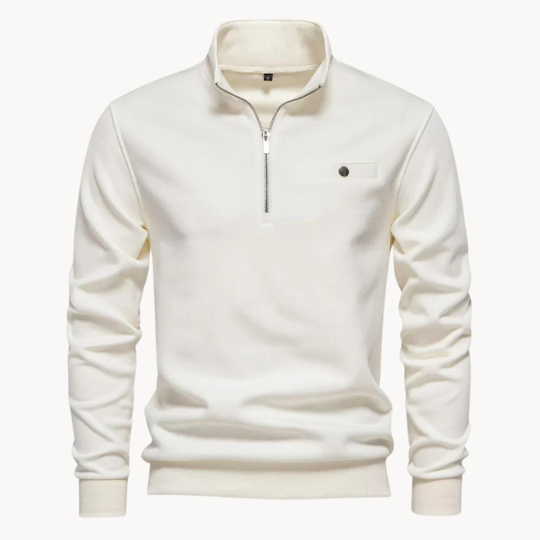 Pull décontracté homme à fermeture éclair