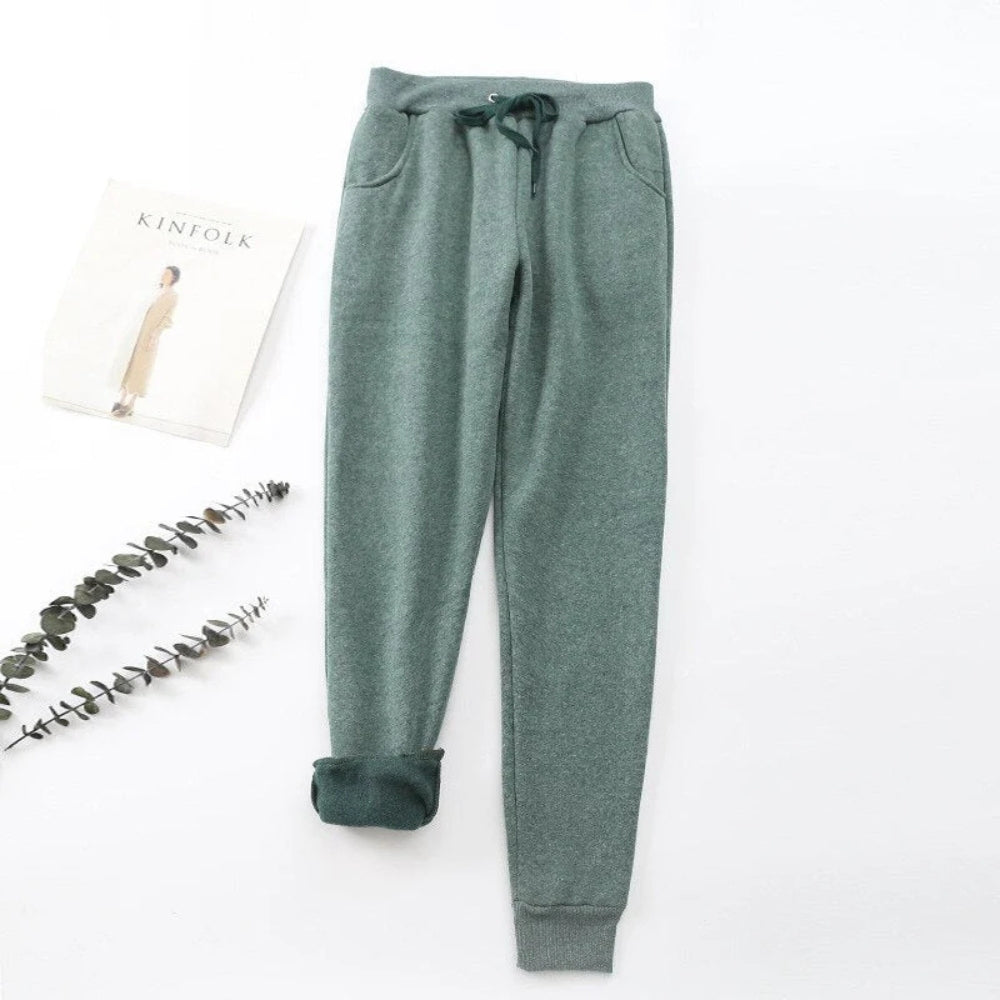 Pantalon décontracté taille élastique pour femme
