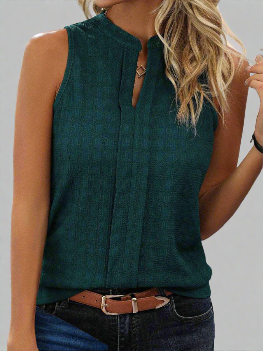 Top Élégant Femme – Débardeur Léger en Jersey Élastique