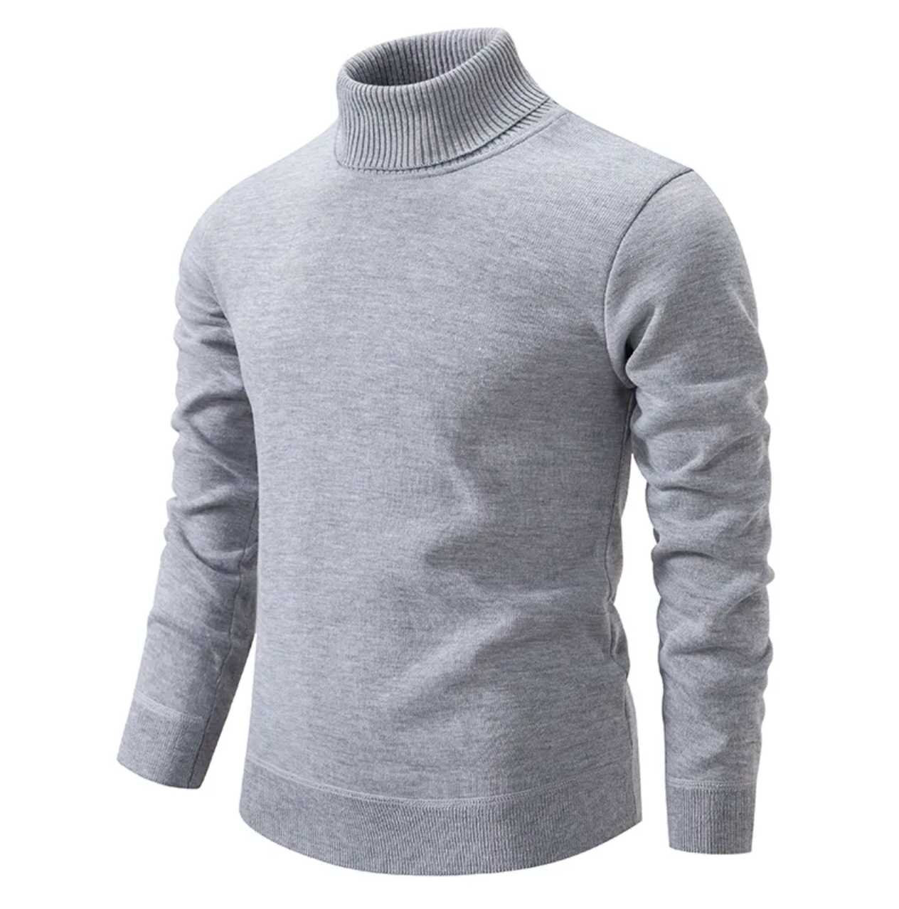 Pull en laine chaude col en V marron pour hommes