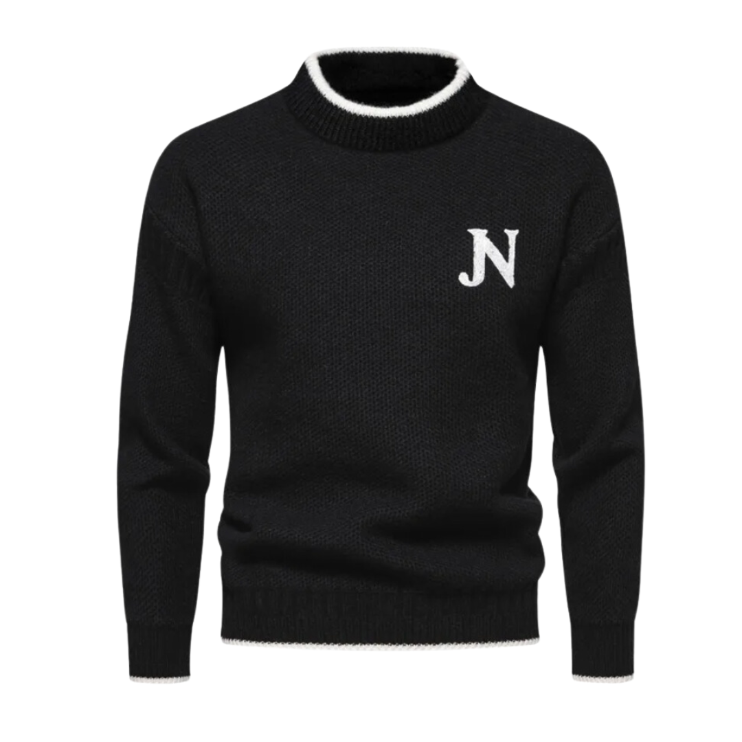 Arthur – Pull en Maille Classique Col Rond Chic À Manches Longues - LuxeStyle