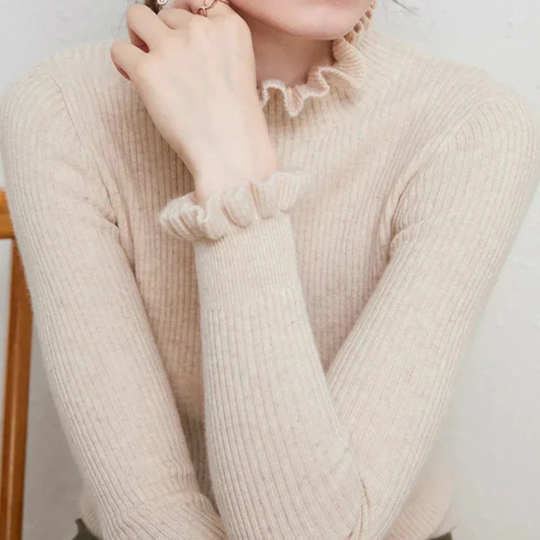 Pull Femme Hiver Douillet à Col Roulé