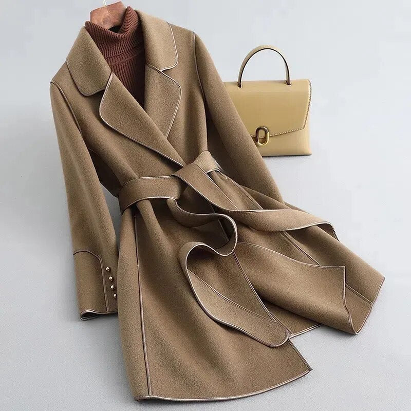 Manteau Long Femme Élégant Imperméable
