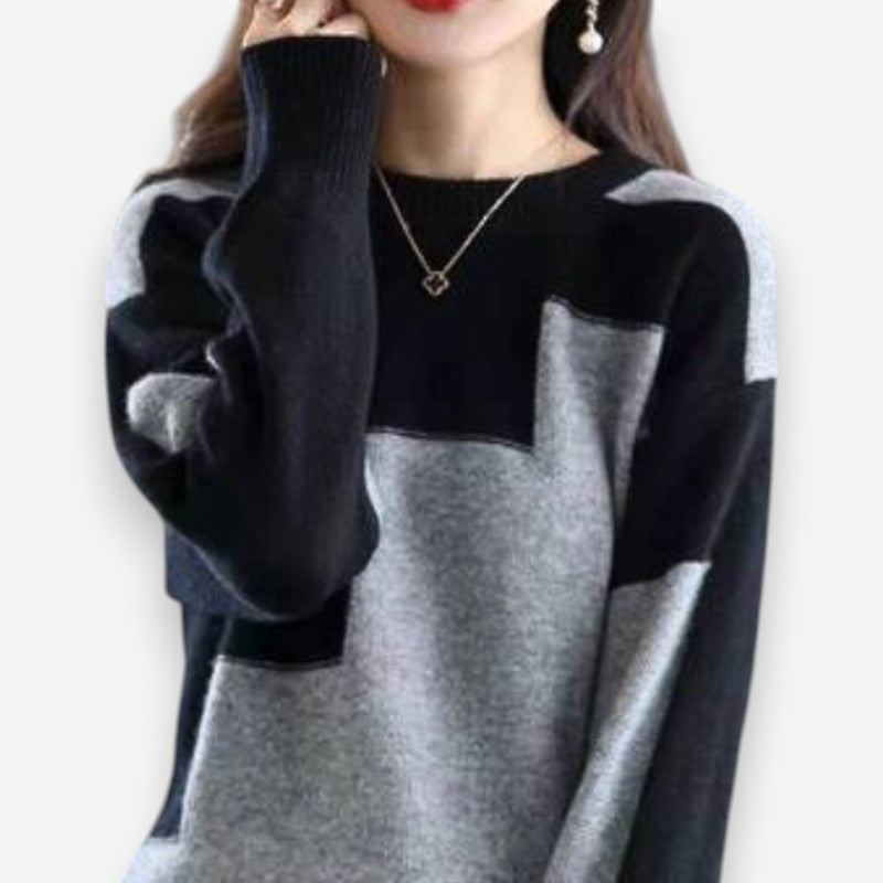 Pull Femme Tricot Chic à Manches Longues