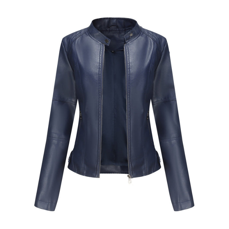 Veste Femme Chic à Manches Longues avec Poches Serrures
