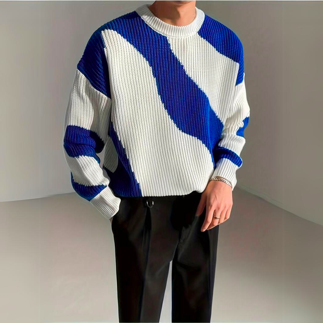 Pull Tricoté Homme Confortable